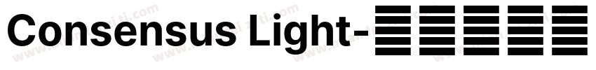 Consensus Light字体转换